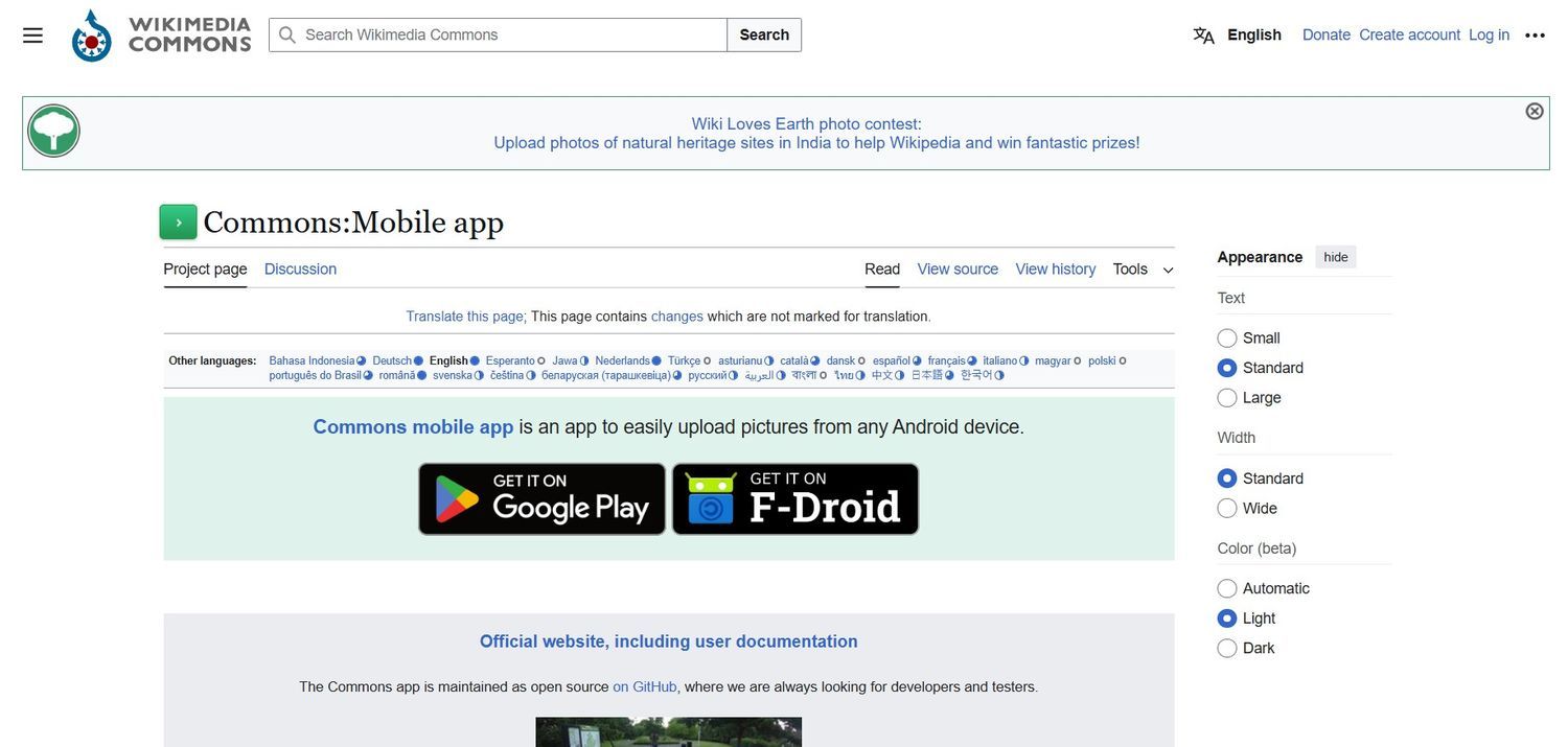 Wikimedia Commons App Wikimedia Commons App