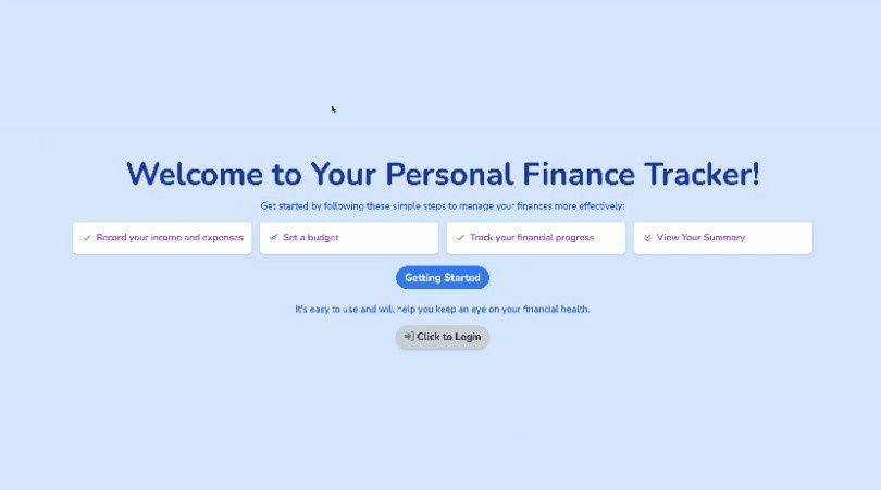 Personal Finance Tracker with MongoDB Personal Finance Tracker with MongoDB