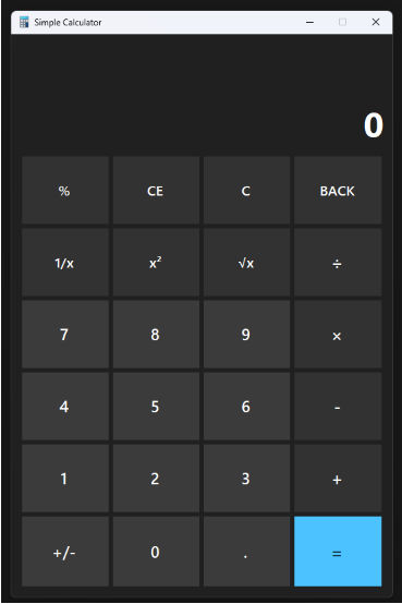 Standard calculator Standard calculator