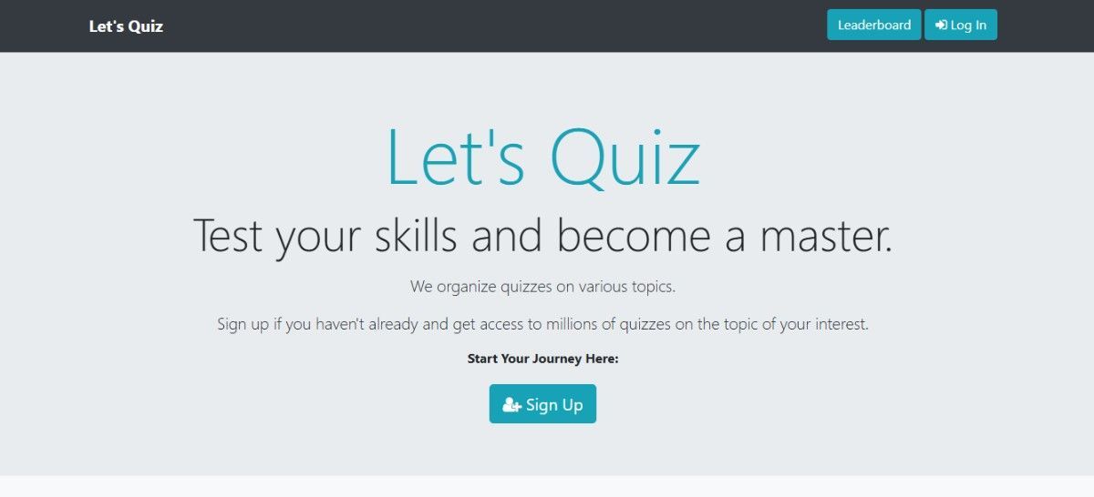 Quiz Application Quiz Application