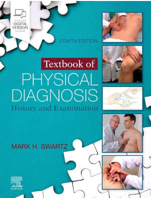 Image of the Textbook of Physical Diagnosis front cover, covering patient history and physical exam. Image of the Textbook of Physical Diagnosis front cover, covering patient history and physical exam.