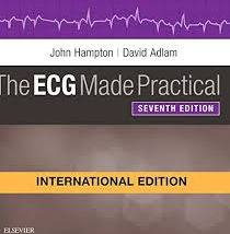 Front cover of The ECG Made Practical book, a guide to understanding electrocardiograms. Front cover of The ECG Made Practical book, a guide to understanding electrocardiograms.