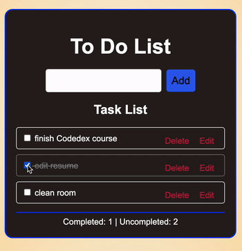 To-Do List Application Project idea To-Do List Application Project idea