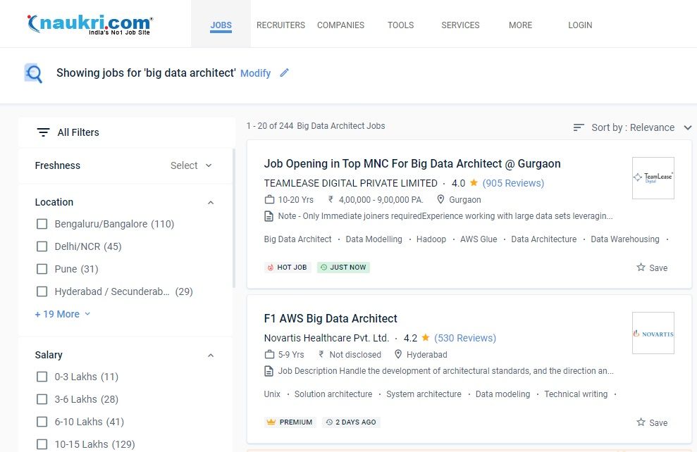 big data career opportunities