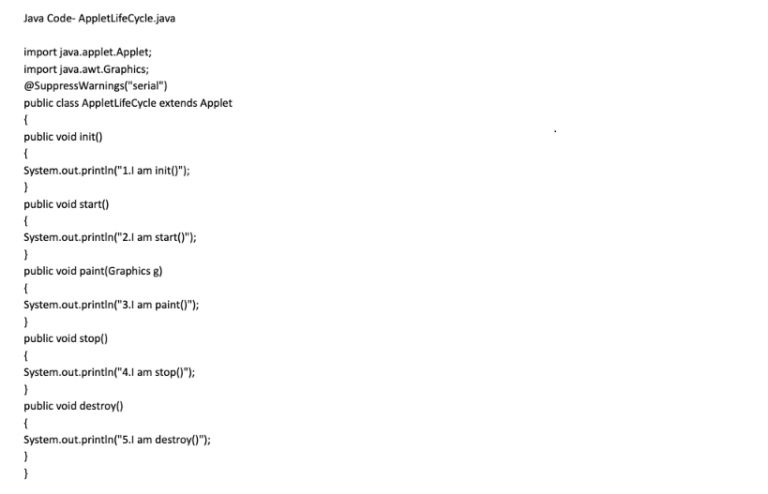 What is Applet in Java What is Applet in Java