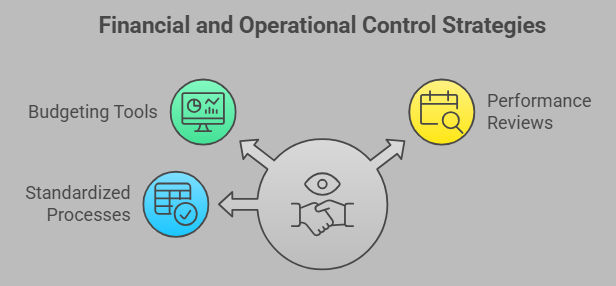 Implementation strategies for financial and operational control