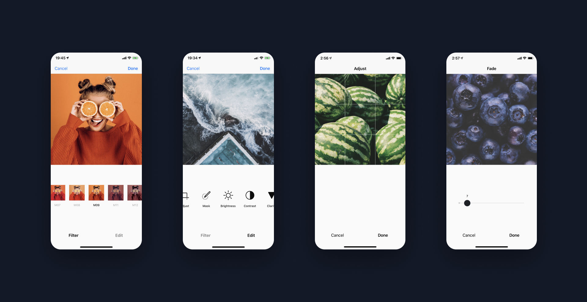 Editing and sharing app