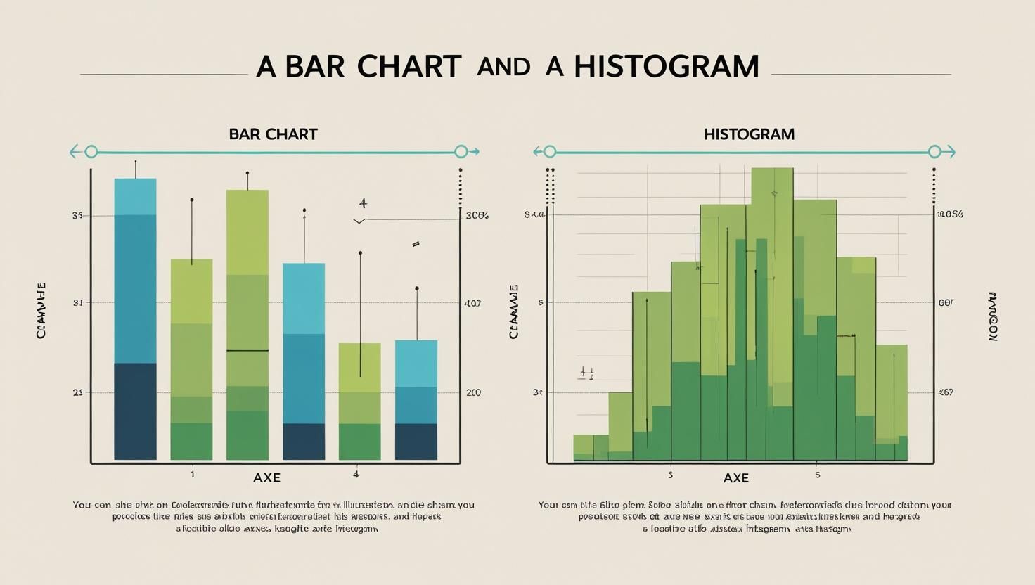 A Bar Chart and a Histogram A Bar Chart and a Histogram