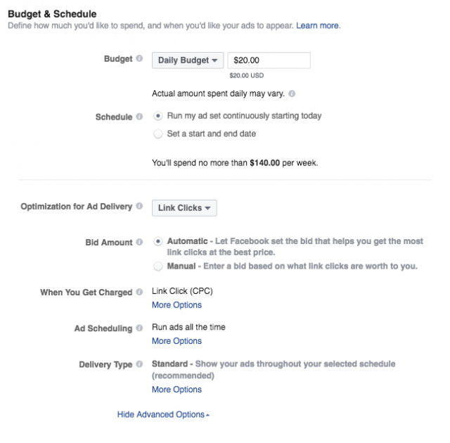 facebook advertising manager