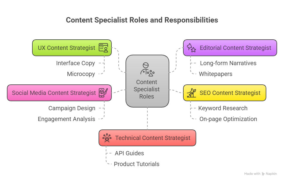 Types of Content Strategists Types of Content Strategists
