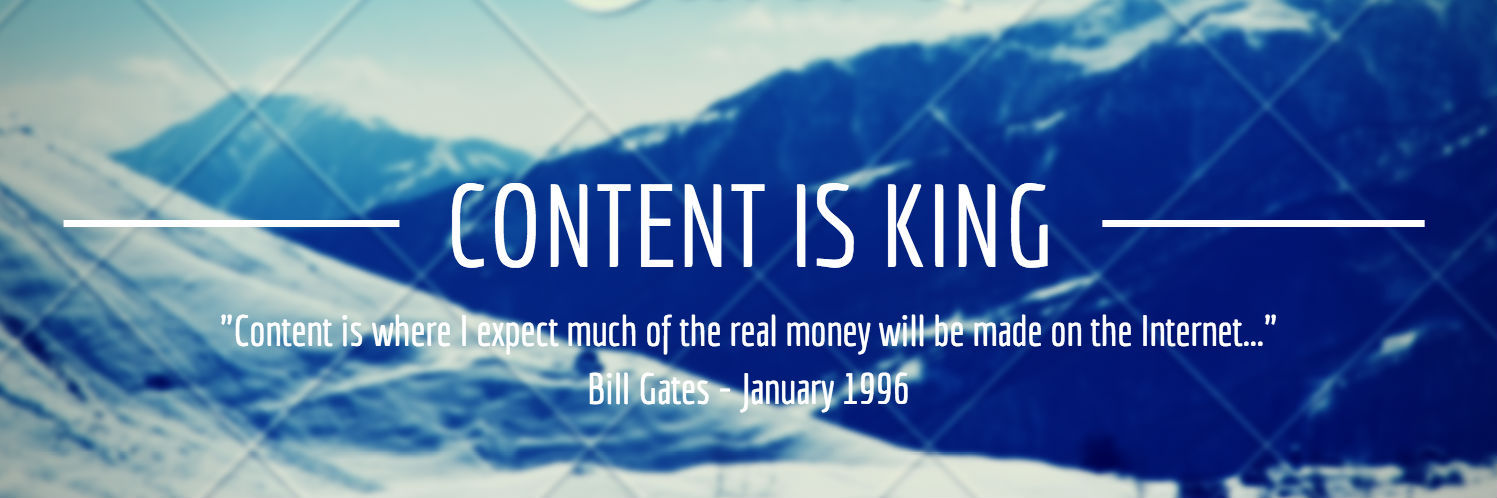 bill gates quote about content bill gates quote about content