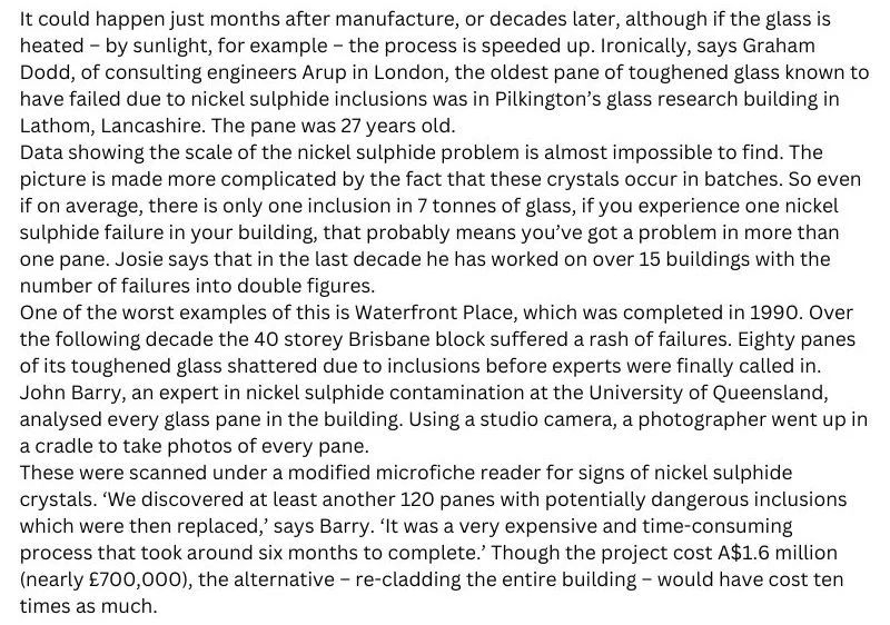 Flawed Beauty the Problem with Toughened Glass Flawed Beauty the Problem with Toughened Glass