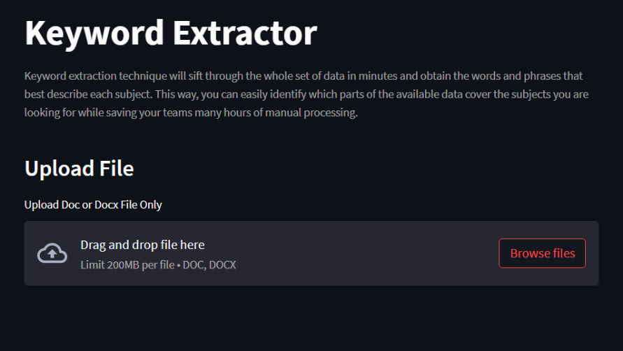 Keyword Extractor Keyword Extractor