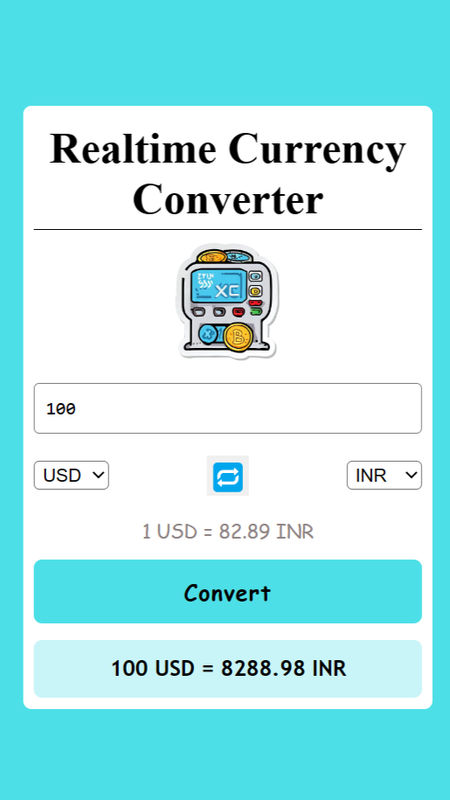 Real time Currency Converter Real time Currency Converter