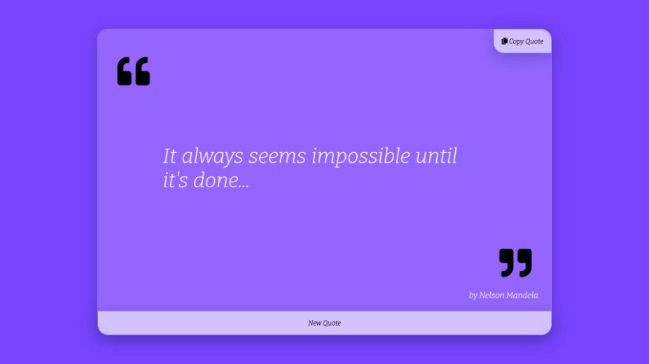 Quote Generator Quote Generator