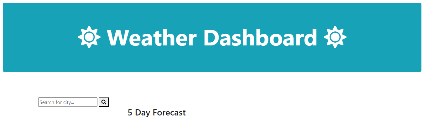Weather Forecast App Weather Forecast App