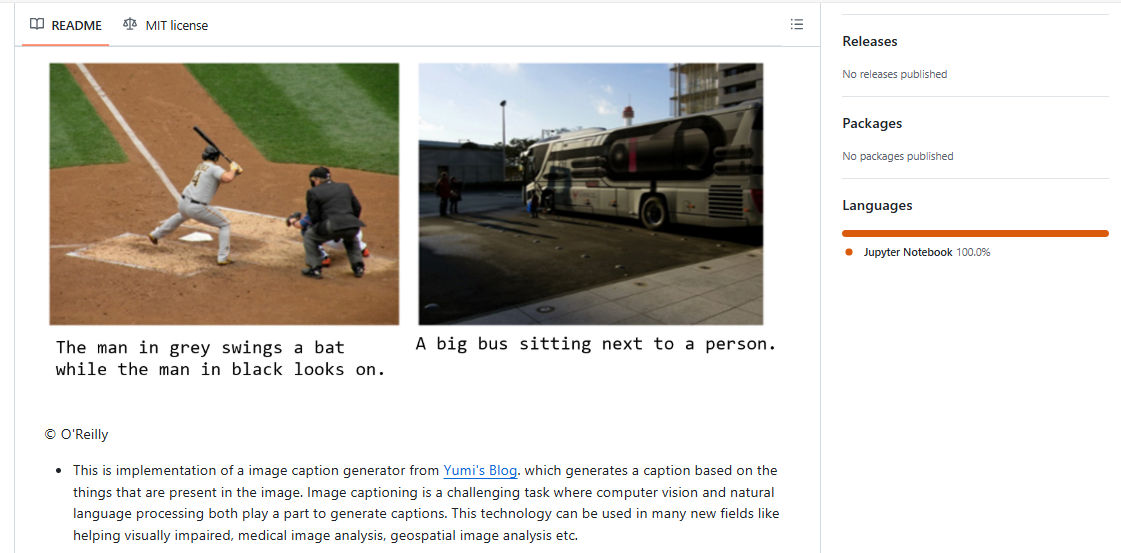Image Captioning: Building a System Image Captioning: Building a System