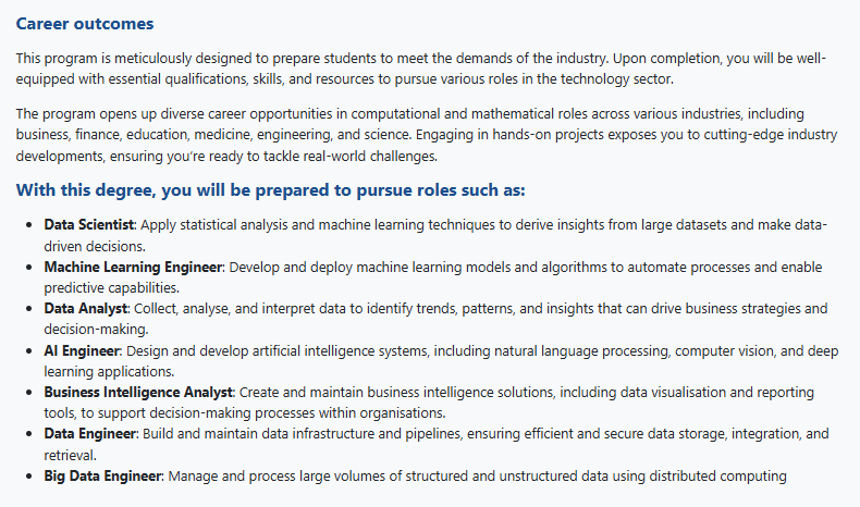 Career Outcomes Career Outcomes