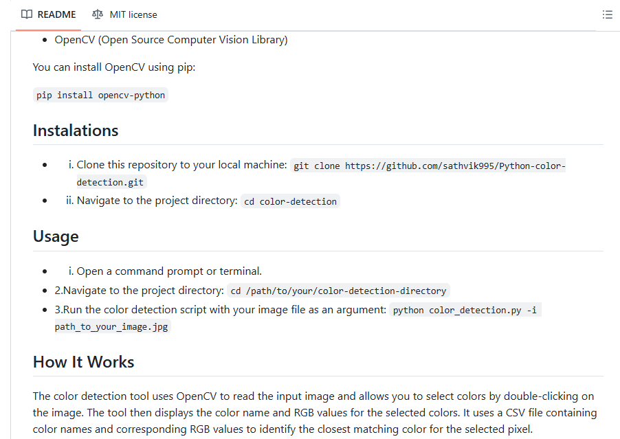 Color Detection in Images Color Detection in Images