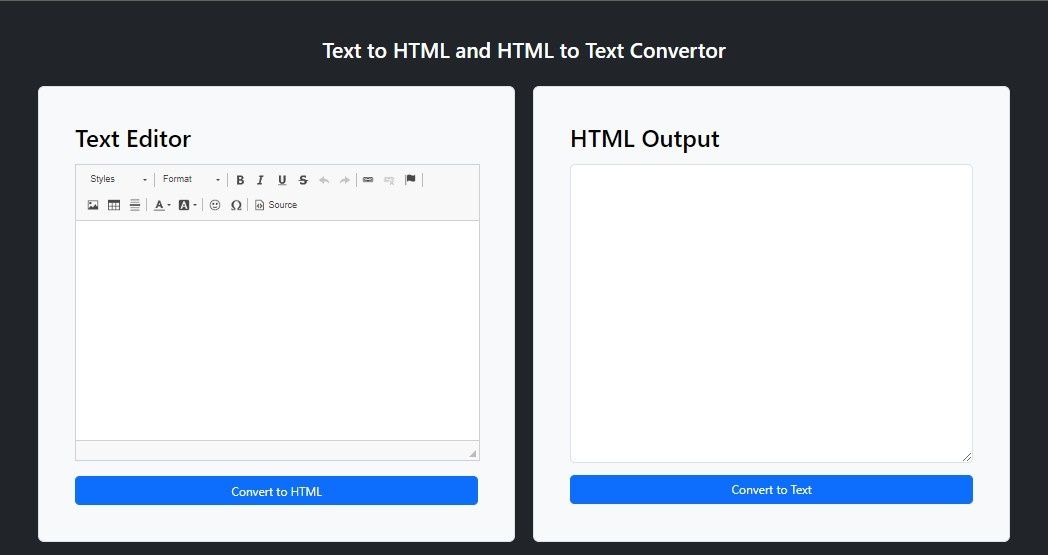 Text to HTML Converter Tool Text to HTML Converter Tool