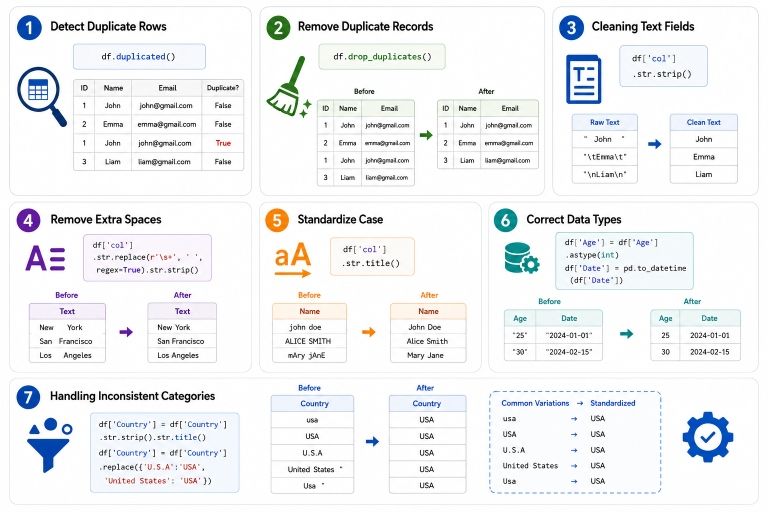 Removing Duplicates and Fixing Inconsistent Data Removing Duplicates and Fixing Inconsistent Data