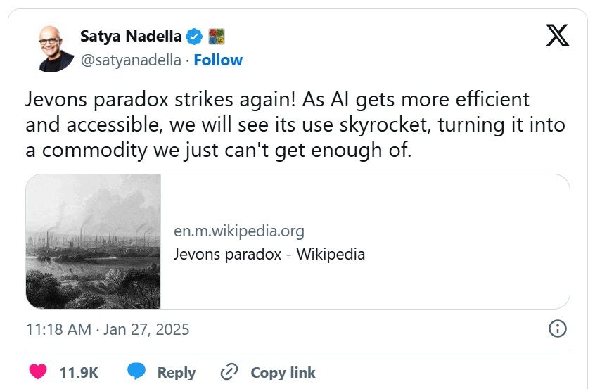 satya nadella's tweet satya nadella's tweet