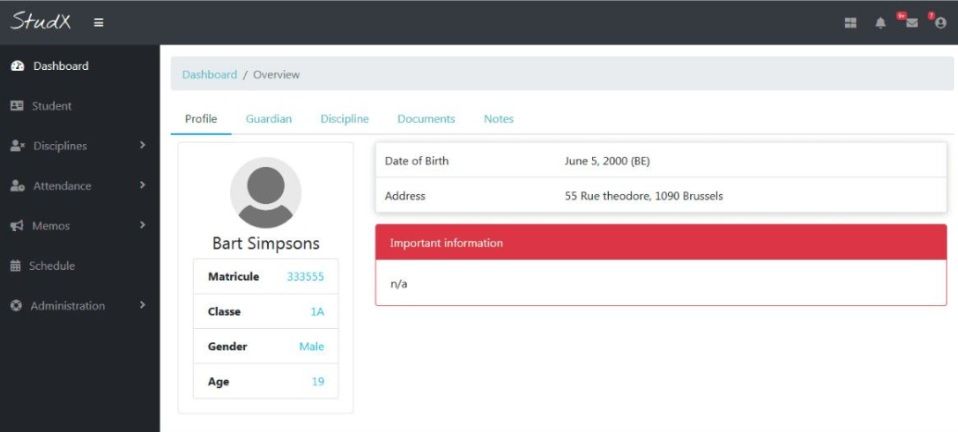 StudX Web-Based School Management System StudX Web-Based School Management System