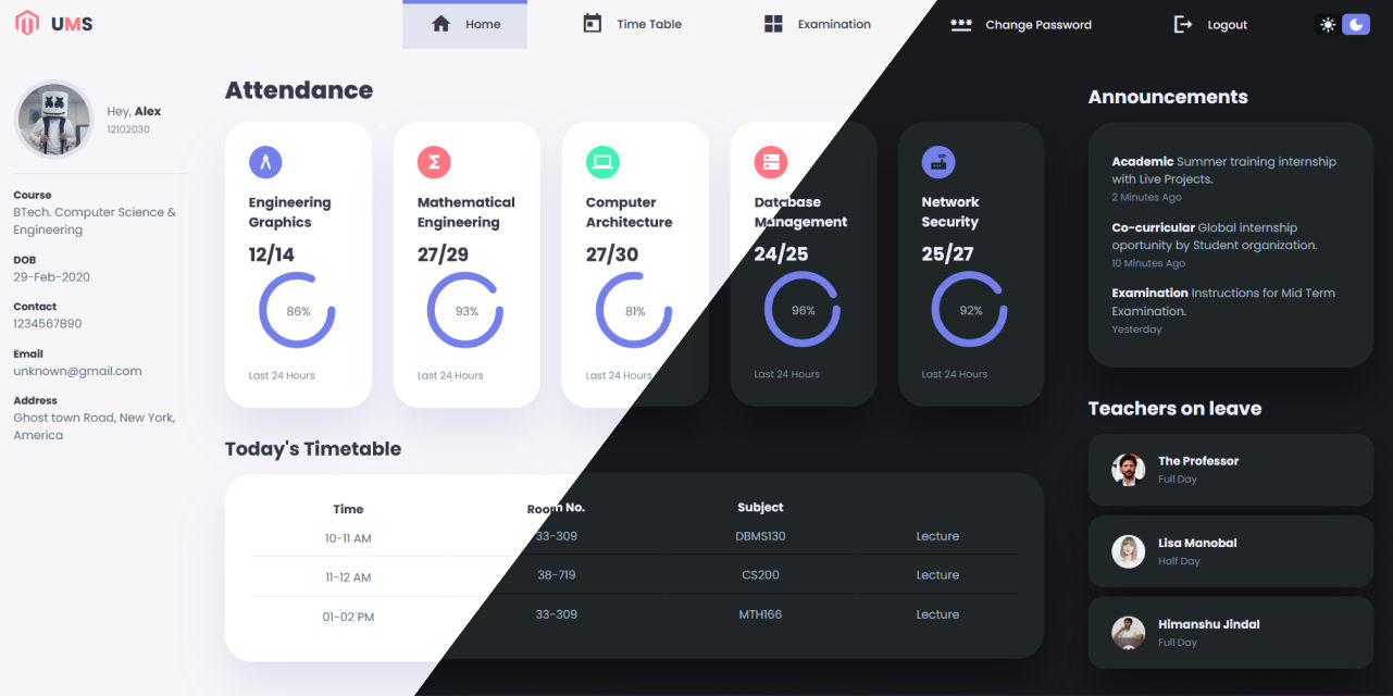 University Management System in Django University Management System in Django