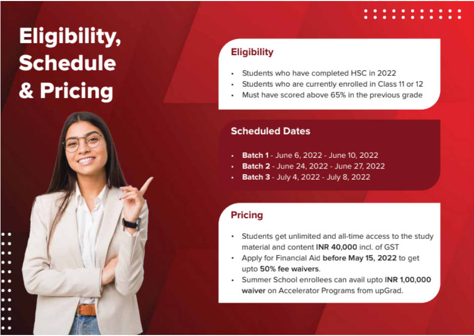 Eligibility, Schedules & Pricing of Summer School Eligibility, Schedules & Pricing of Summer School