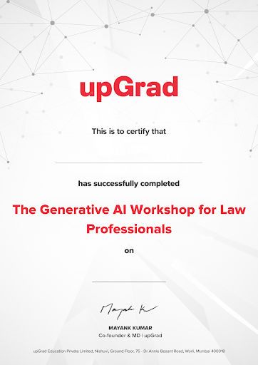 Generative AI for Law Professionals