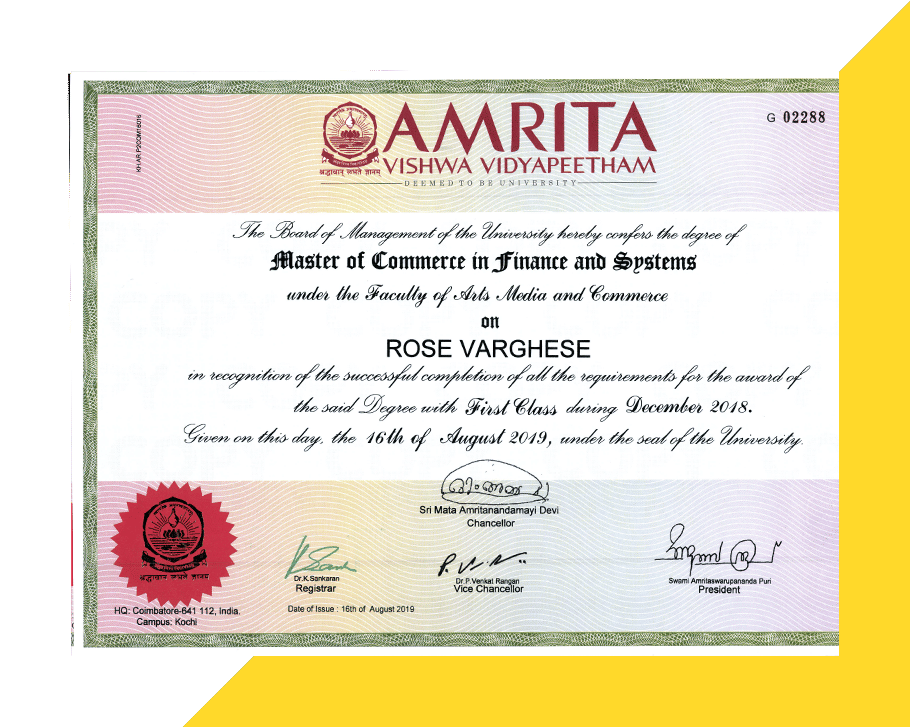 Master of Commerce Degree