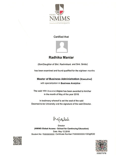 Mba Executive With Specialisation In Business Analytics Nmims