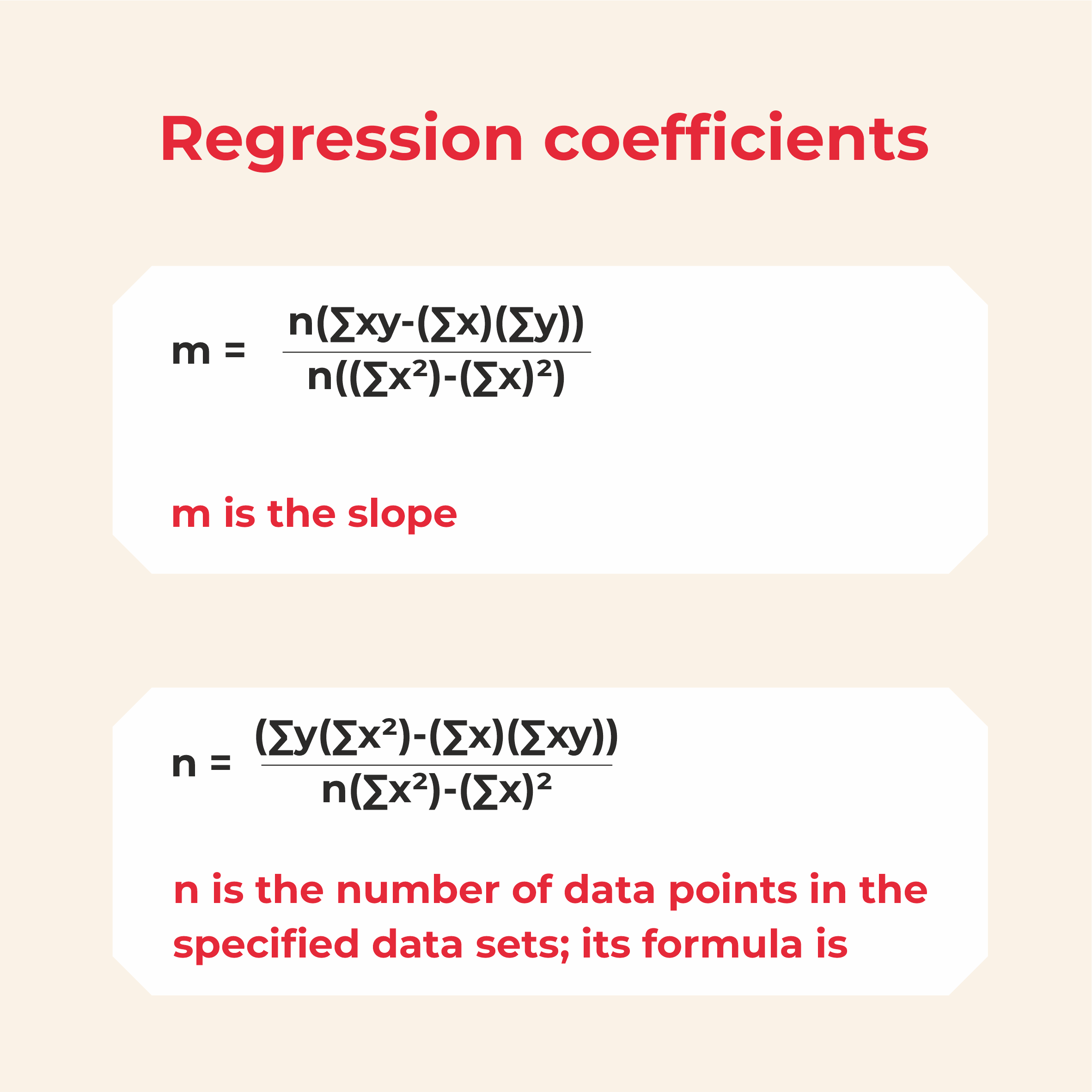 regression coefficients