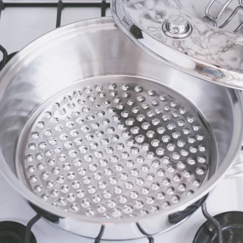 Olla Bifera 28x8 Cm. / 4 Litros. Acero Grado Quirurgico 2