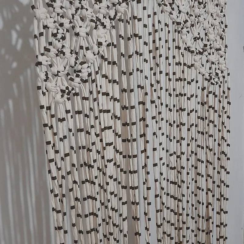 Cortina en Macramé de Totora