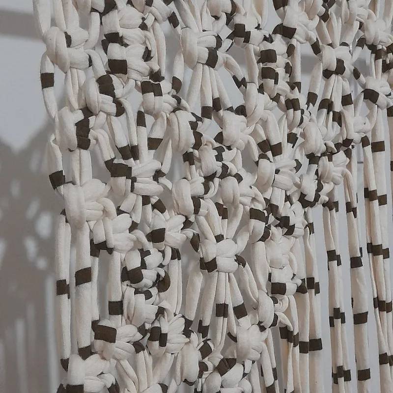 Cortina en Macramé de Totora 2