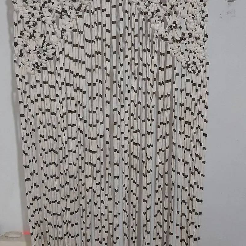 Cortina en Macramé de Totora 3