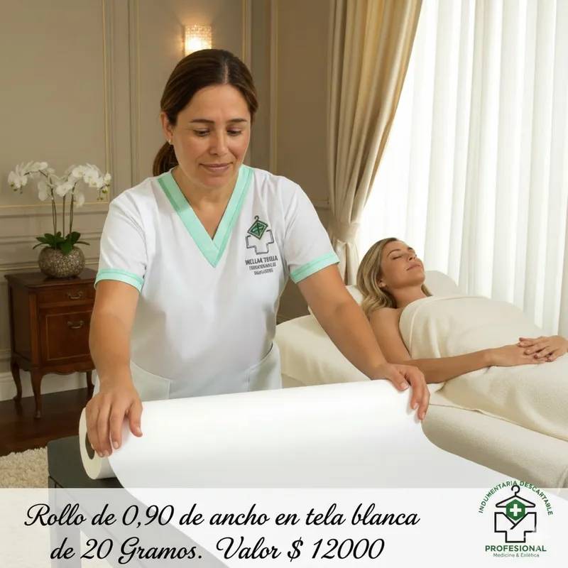 Rollo Cubre Camilla 0.67 de Ancho con Porta Rollo 4