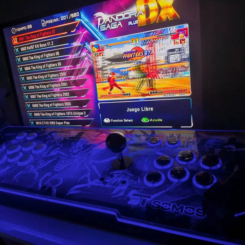 Tablero Retro Arcade Pandora Varios Diseños