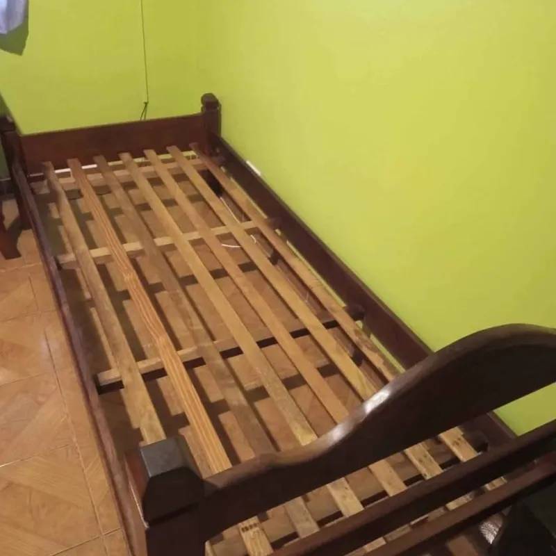 Cama de Algarrobo Super Fuerte de 1 Plaza