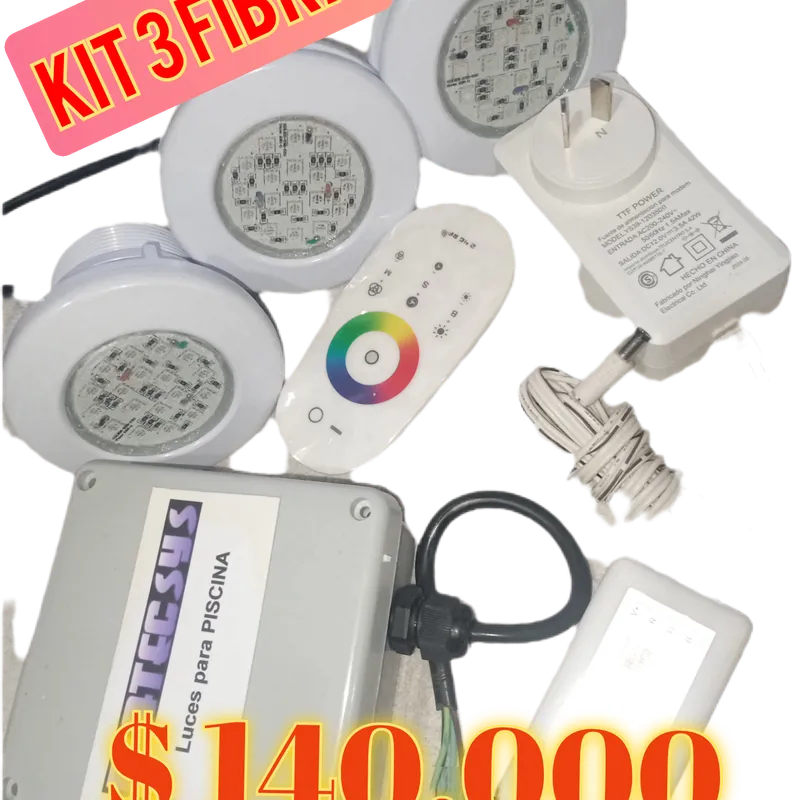 Kit de Luces para Piscina de Fibra 3