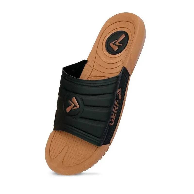 Ojotas Chinelas Gerf Doha Beige y Negro Unisex 3