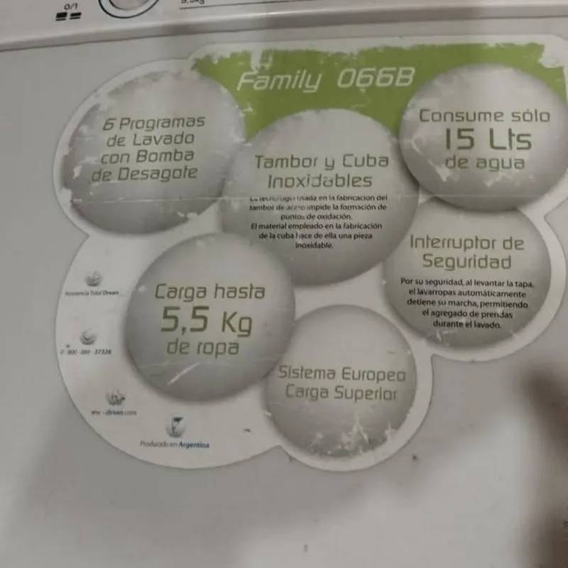 Lavarropa Semi Automático Drean 3