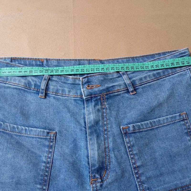 Pantalon de Jean Tipo Wide Leg, Recto, Tiro Alto 2