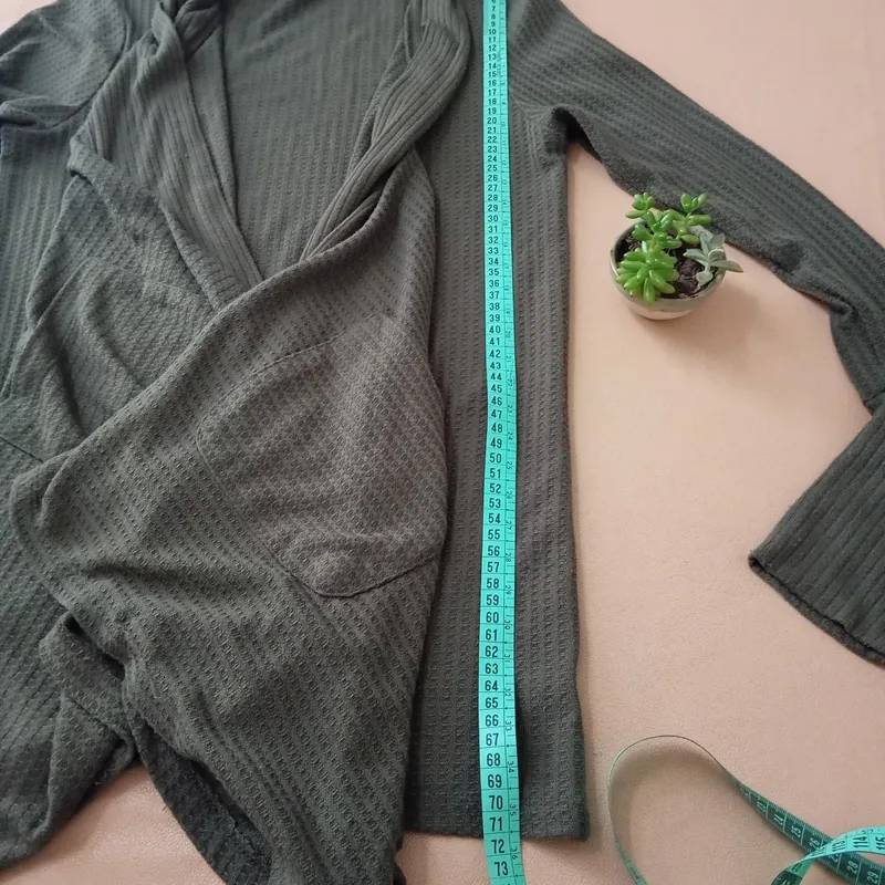 Saco Abierto Irregular con Bolsillos