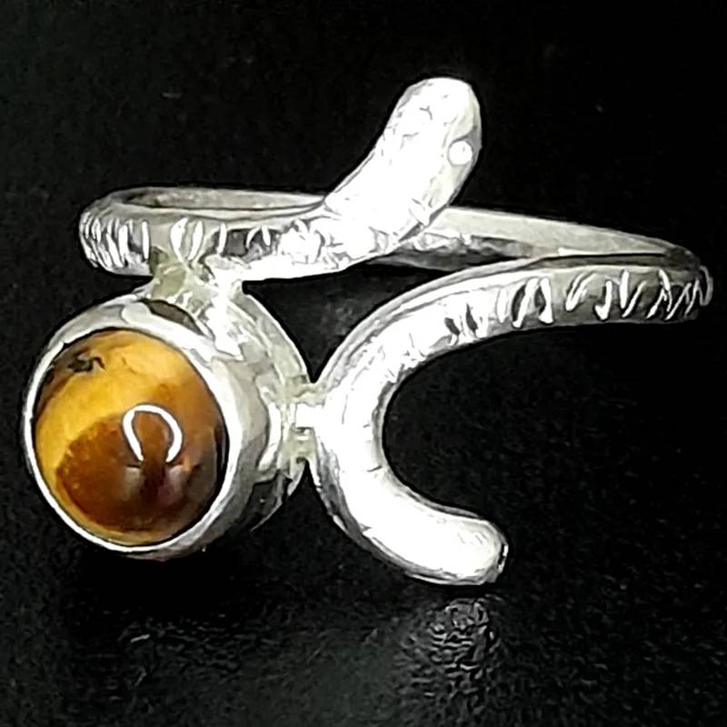 Anillo Plata 925 con Ojo de Tigre