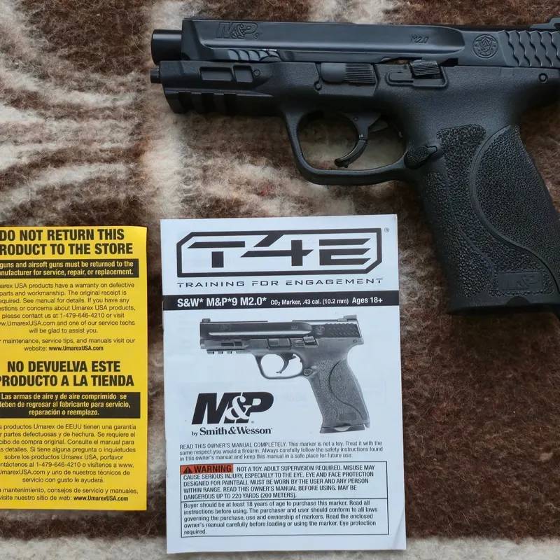 Marcadora Umarex T4E S&W MP20 Cal .43 (CO₂)