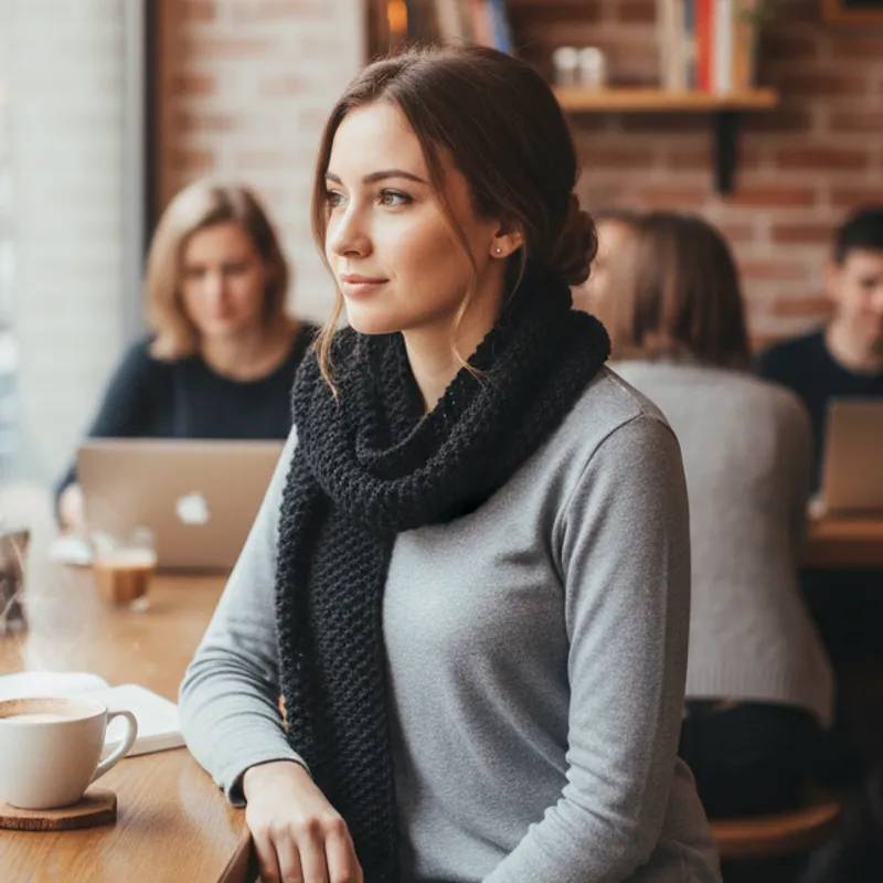 Pack X 3 Bufandas Clásicas Tejidas en Lana 2