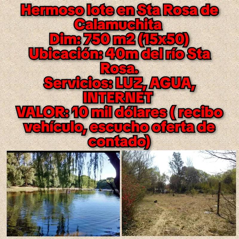 Hermosos Lotes EN Sta Rosa DE Calamuchita!! 2