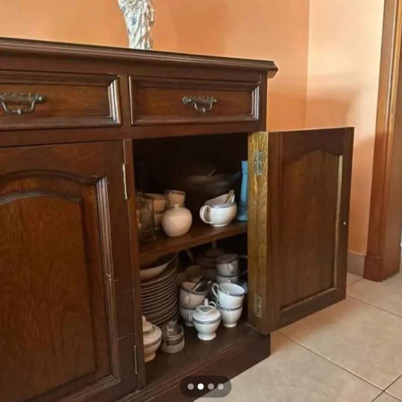 Comoda de Comedor con Vidrio Virilizado 2